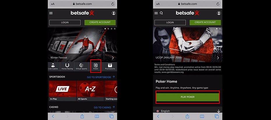 Download Betsafe for Iphone