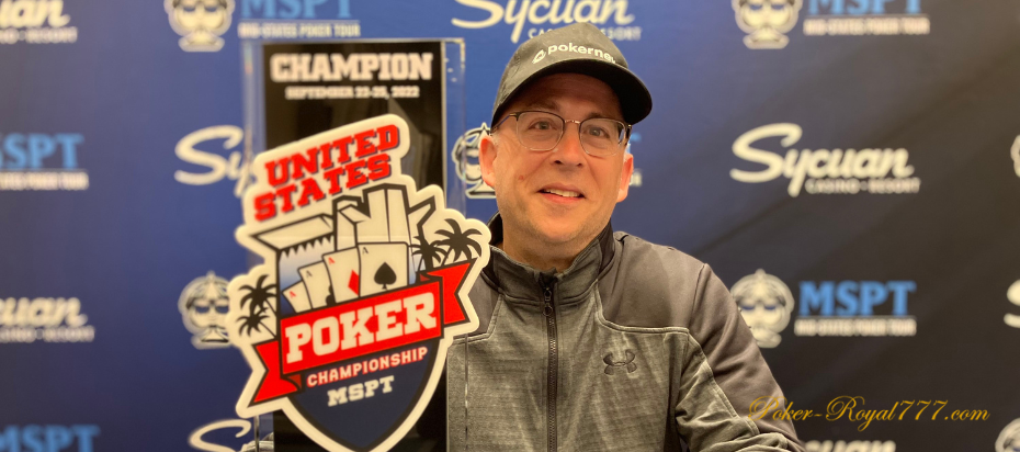 Ken Baime missed his plane and won the MSPT title 1