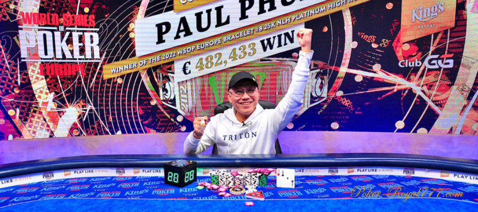 Paul Phua won the WSOP Europe High Roller 1